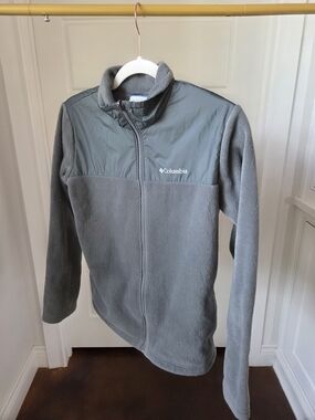 Columbia Kids' 14/16 Gray Full-Zip Fleece Jacket